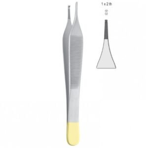 Falcon-Grip Forceps tissue Adson 1x2th TC 120mm — Surgery dental instrument by Falcon Medical
