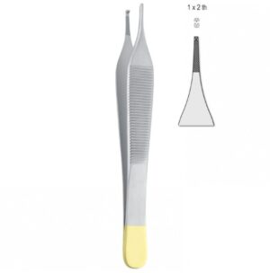 Falcon-Grip Forceps tissue Adson 1x2th TC 120mm