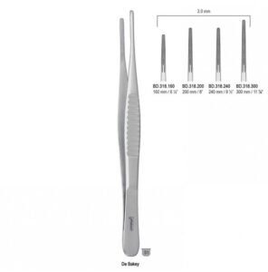 Forceps tissue DeBakey atraumatic 2.0mm/160mm — Surgery dental instrument by Falcon Medical