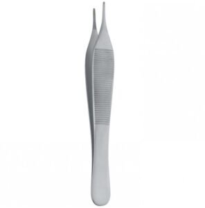 Forceps dissecting Adson serrated 120mm — Surgery dental instrument by Falcon Medical