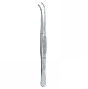 Forceps dissecting Semken serrated curved 125mm