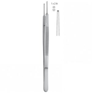 Forceps tissue Gerald 1x2th straight 175mm