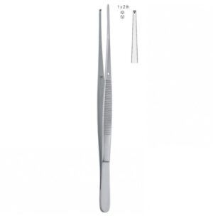 Forceps tissue Semken 1x2th straight 125mm