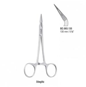 Forceps splinter Stieglitz curved 135mm