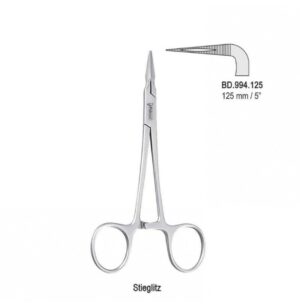 Forceps splinter Stieglitz 90° 125mm