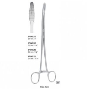 Forceps dressing Gross-Maier with ratchet straight 250mm — Surgery dental instrument by Falcon Medical