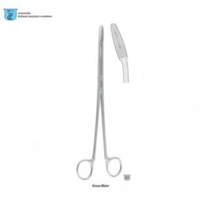 Forceps dressing Gross-Maier without ratchet curved 250mm — Surgery dental instrument by Falcon Medical