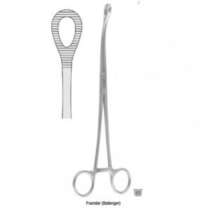Forceps sponge Foerster (Ballenger) serrated straight 250mm — Surgery dental instrument by Falcon Medical
