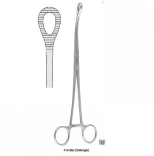 Forceps sponge Foerster (Ballenger) serrated straight 250mm