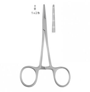 Forceps artery Halsted Mosquito 1x2th straight 125mm — Surgery dental instrument by Falcon Medical