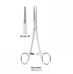 Forceps artery Kelly-Rankin straight 160mm — Surgery dental instrument by Falcon Medical