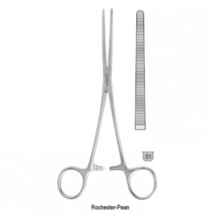 Forceps artery Rochester-Pean straight 145mm