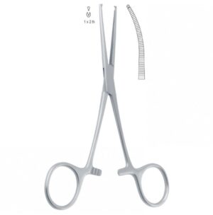 Forceps artery Kocher-Delicate 1x2th curved 145mm