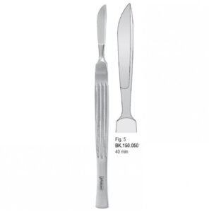 Scalpel stainless steel 40mm blade fig. 5 — Surgery dental instrument by Falcon Medical