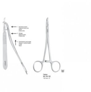Falcon blade removing forceps 150mm — Surgery dental instrument by Falcon Medical