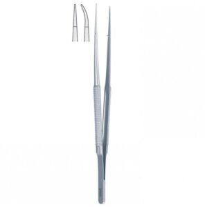 Forceps micro round handles cur. 180mm — Micro Instruments dental instrument by Falcon Medical