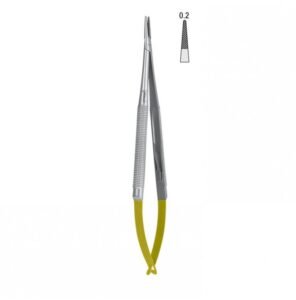 Falcon-Grip Micro needle holder straight 150mm TC — Micro Instruments dental instrument by Falcon Medical