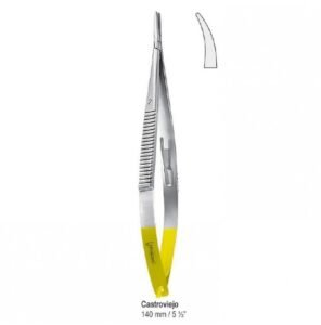 Falcon-Grip Needle holder Castroviejo cur. 140mm TC smooth — Surgery dental instrument by Falcon Medical