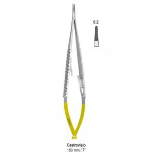 Falcon-Grip Needle holder Castroviejo str. 180mm TC — Surgery dental instrument by Falcon Medical