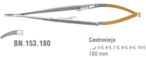 Falcon-Grip Needle holder Castroviejo cur. 180mm TC