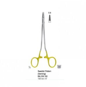 Falcon-Grip Needle holder Swedish Pattern (Senning) 150mm TC — Surgery dental instrument by Falcon Medical