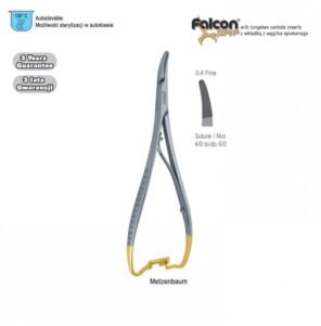 Falcon-Grip Needle holder Metzenbaum curved 140mm TC — Surgery dental instrument by Falcon Medical