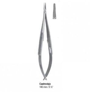 Needle holder Castroviejo str. 140mm — Surgery dental instrument by Falcon Medical