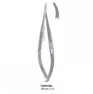 Needle holder Castroviejo cur. 140mm — Surgery dental instrument by Falcon Medical