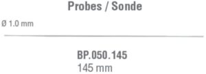 Probe double ended Ø 1mm/145mm