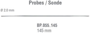 Probe double ended Ø 2mm/145mm