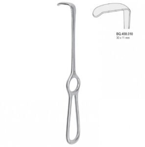 Retractor Langenbeck ring handle 30x11mm, 220mm — Surgery dental instrument by Falcon Medical