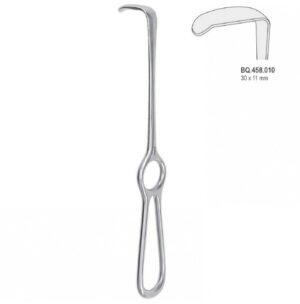 Retractor Langenbeck ring handle 30x11mm, 220mm