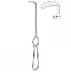 Retractor Langenbeck ring handle 30x14mm, 220mm — Surgery dental instrument by Falcon Medical