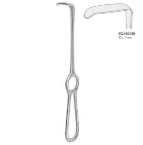 Retractor Langenbeck ring handle 40x11mm, 220mm — Surgery dental instrument by Falcon Medical