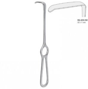 Retractor Langenbeck ring handle 50x11mm, 220mm — Surgery dental instrument by Falcon Medical