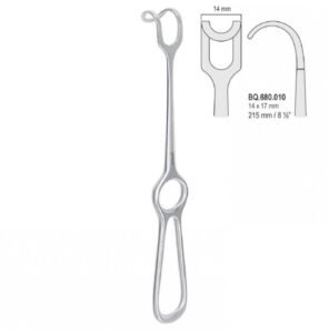 Retractor Middeldorpf 14x17mm, 215mm — Surgery dental instrument by Falcon Medical