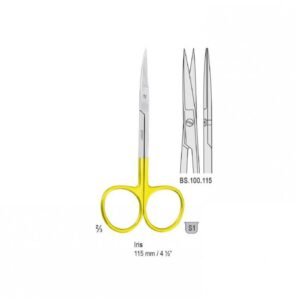 Falcon-Cut Scissors Iris straight 115mm — Surgery dental instrument by Falcon Medical
