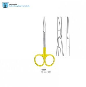 Falcon-Cut Scissors strabismus Falcon straight 115mm — Surgery dental instrument by Falcon Medical