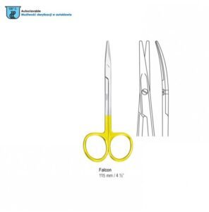 Falcon-Cut Scissors strabismus Falcon curved 115mm — Surgery dental instrument by Falcon Medical