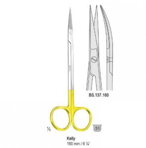 Falcon-Cut Scissors Kelly curved 160mm — Surgery dental instrument by Falcon Medical