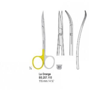 Super-Cut Scissors La Grange S-Shape 115mm — Surgery dental instrument by Falcon Medical