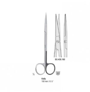 Scissors Kelly str. 160mm one blade serrated