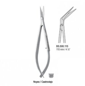 Scissors Noyes/Castroviejo angled 115mm — Micro Instruments dental instrument by Falcon Medical