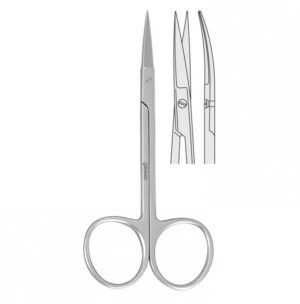 Scissors Iris curved 115mm