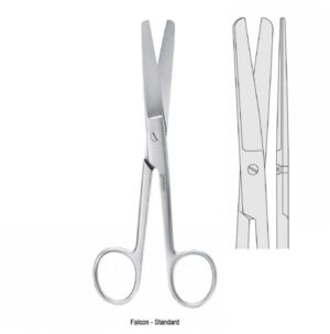 Scissors Falcon-Standard bl/bl straight 120mm