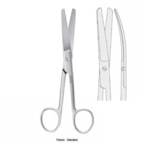 Scissors Falcon-Standard bl/bl curved 120mm — Surgery dental instrument by Falcon Medical