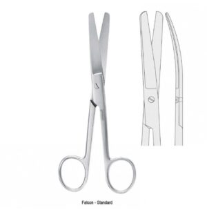 Scissors Falcon-Standard bl/bl curved 120mm