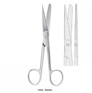 Scissors Falcon-Standard bl/sh straight 120mm — Surgery dental instrument by Falcon Medical