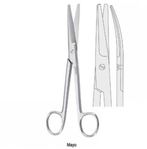 Scissors operating Mayo curved 145mm