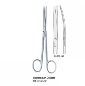 Scissors Metzenbaum curved 145mm delicate — Surgery dental instrument by Falcon Medical